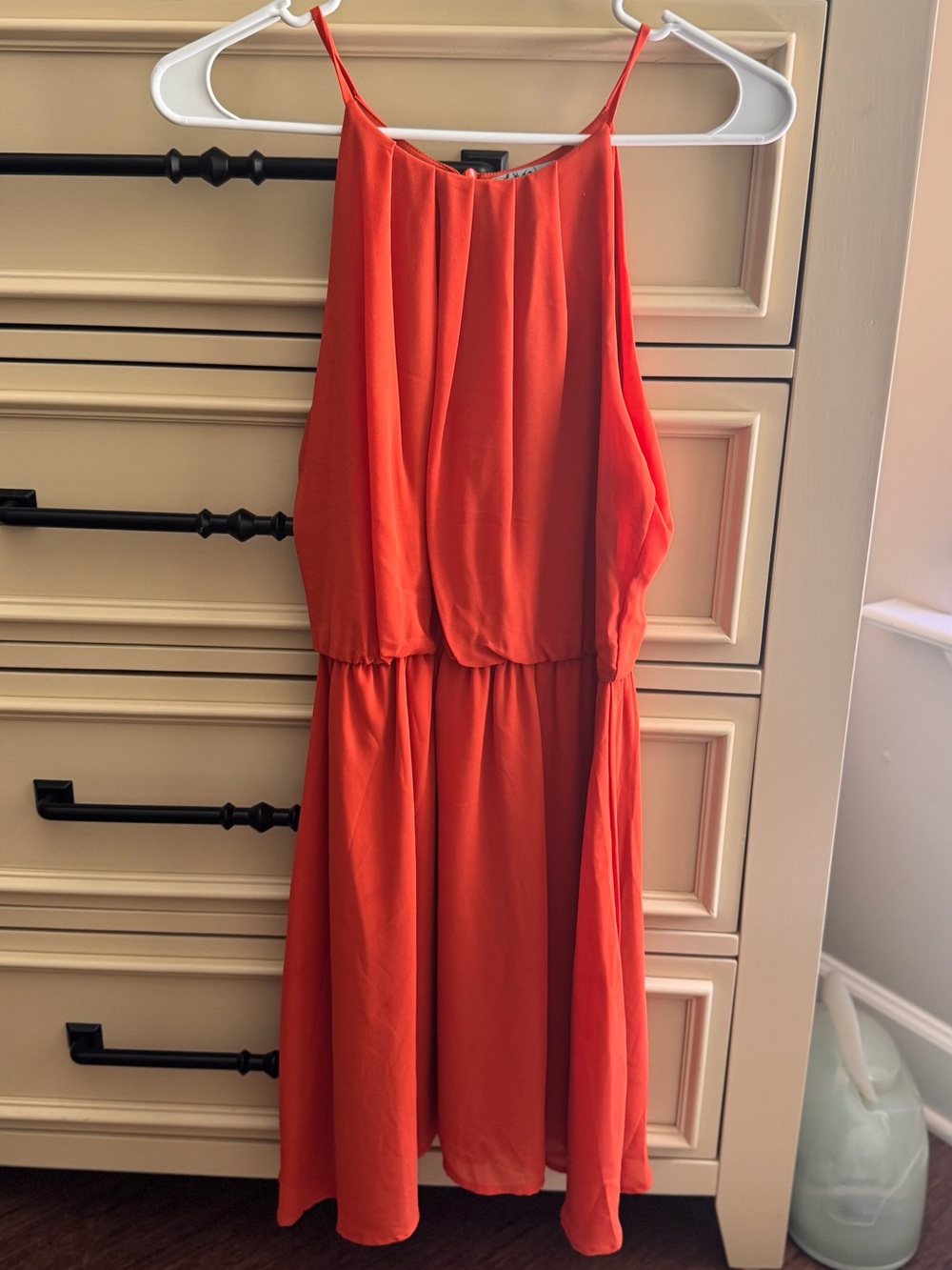 Wendy Bellissimo Orange Halter Sundress